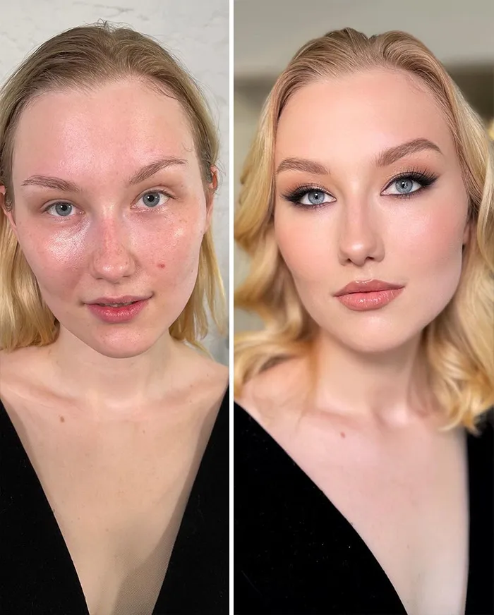 35 Women Before And After Their Makeup Transformations By Maria Kalashnikova