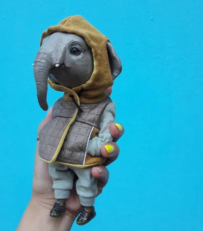 80 Fashionable Animal Clay Dolls By Valentina Gekova