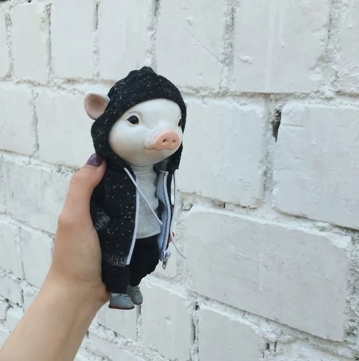 80 Fashionable Animal Clay Dolls By Valentina Gekova