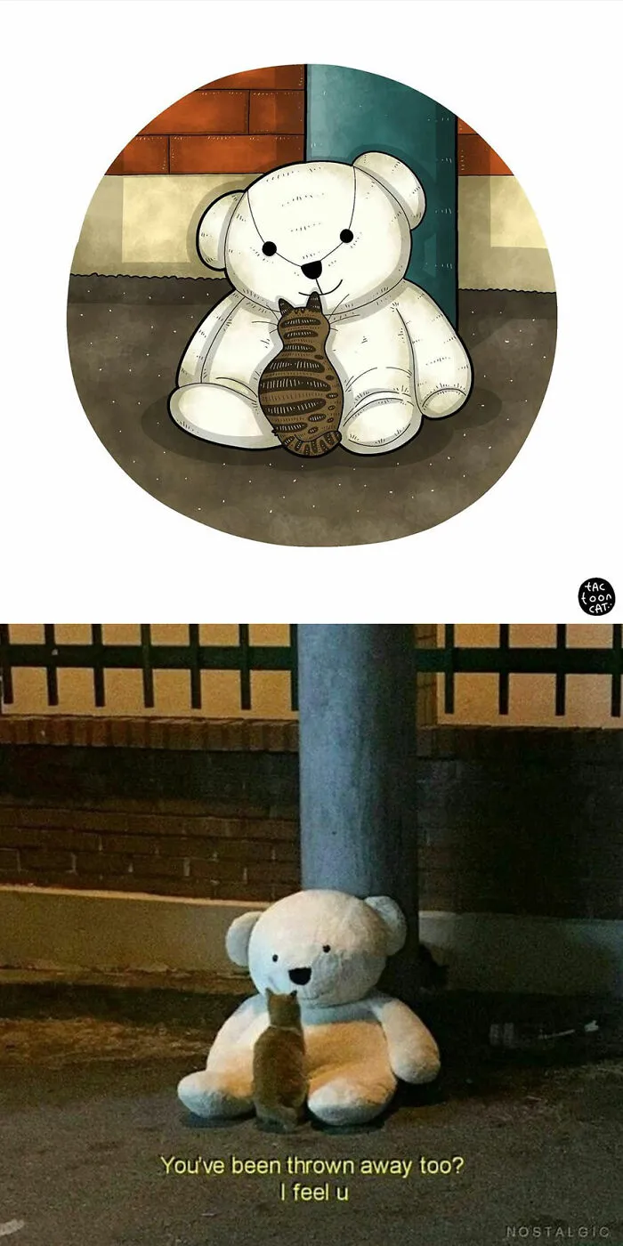 40 Of The Funniest Internet-Famous Cat Pics Get Illustrated By Tactooncat (New Pics)