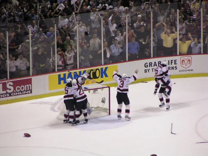 At The Buzzer! Nj Devils Win Stanley Cup In 2003.  Ken Daneyko's Final Moment In The Nhl