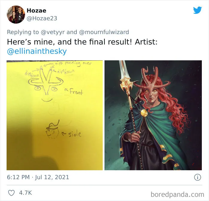 Artists Share What Sketches They Got From Their Clients Vs. What They Delivered And People Love Seeing The Comparison