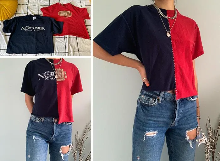 Took Two Old Shirts And Made Two New Ones!