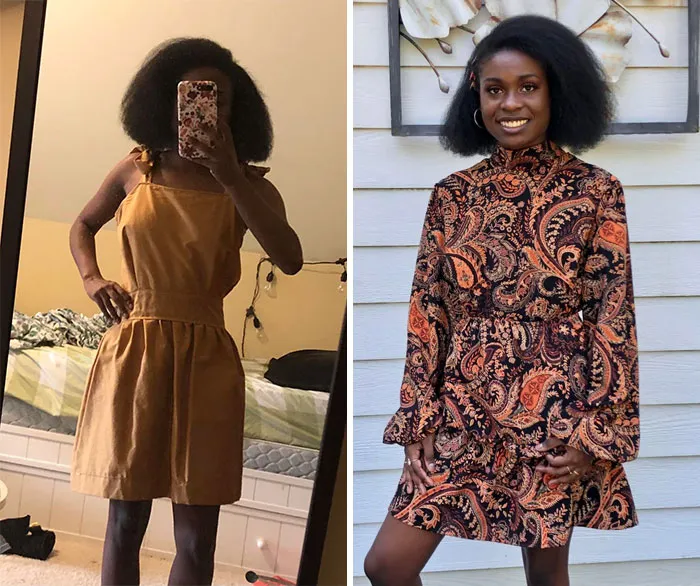 El primer vestido que terminé vs. El primer vestido que usé en público