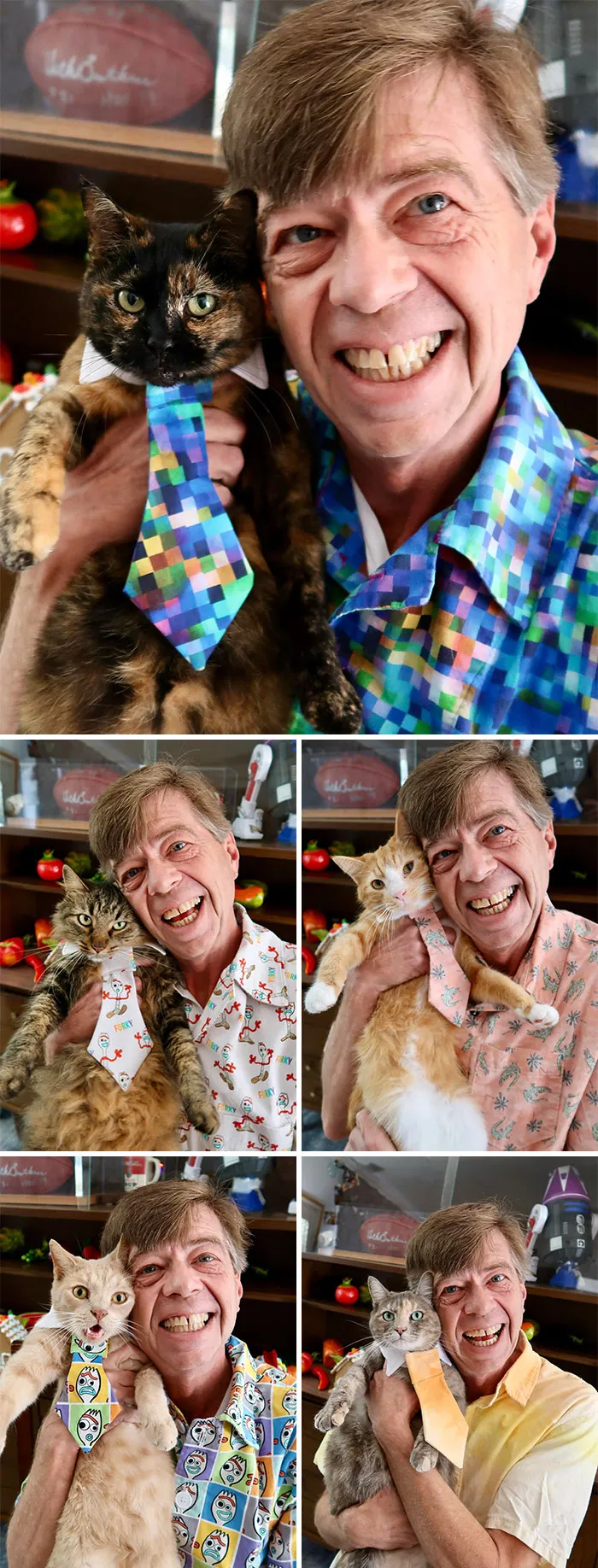 Been Sewing Shirts And Matching Ties For My 5 Cats. It’s Been Fun. Hope You Like Them
