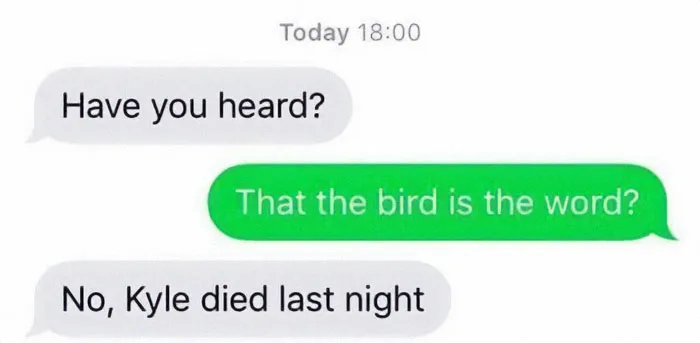 Don't You Know About The Bird? Everybody's Talking About The Bird