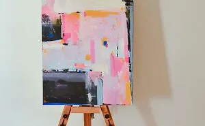Went From Realistic Art And Watercolor To Acrylic And Free Abstraction On Canvas. And Here Is My Result.