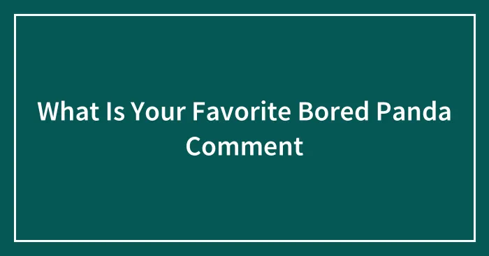 What Is Your Favorite Bored Panda Comment