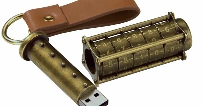 The Distinct Compass And Cryptex Lock USB Drives