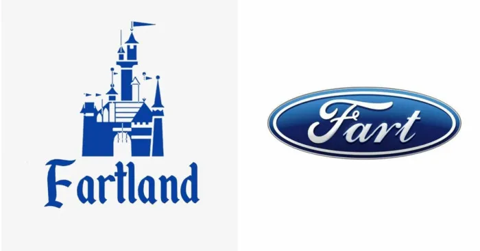 I Remixed 99 Iconic Logos With The Word "Fart" As A Father's Day Surprise For My Dad, A Former Sign Maker (39 Pics)