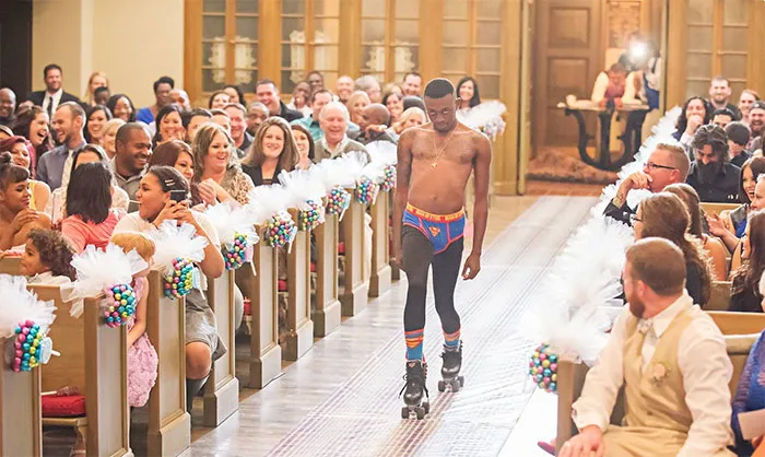 At A Friend's Wedding: The Best Man Is Asked For The Rings, The Groom Holds His Hand Out And The Best Man Plays The "I Don't Have Them" Card