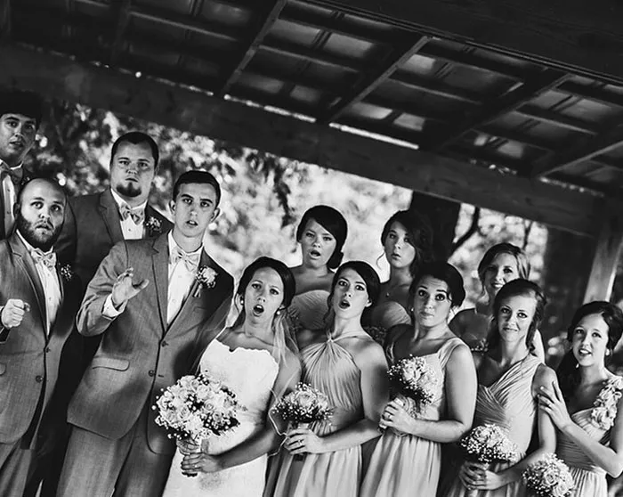 Photographer Fell Down While Taking A Wedding Picture, Here's The Picture He Ended Up Taking