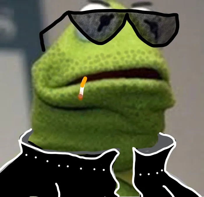 I Made This Instead Of Doing School. ~gangsta Kermit~