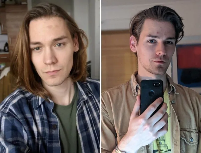 Un año de crecimiento por confinamiento. Tener el pelo más largo es divertido pero no sé cómo peinarlo o si debería volver a dejarlo más corto. ¡Todos los consejos son bienvenidos!