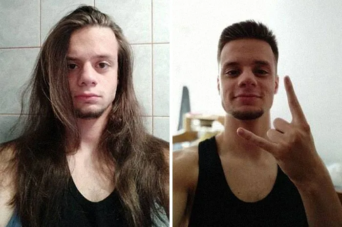 De esto a esto. Lo he dejado crecer desde 2015. ¿Qué opináis?