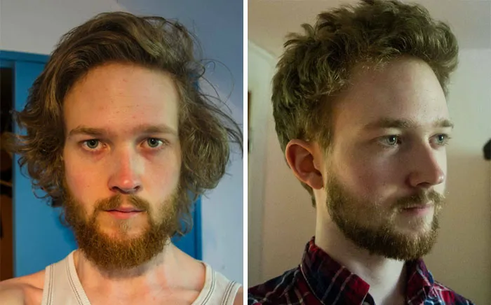 Cansado de parecer un vagabundo, me hice un corte de pelo y recorté la barba. ¿Mejor?