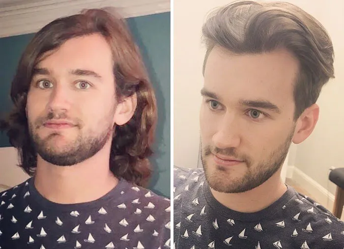 Me he dejado crecer el pelo durante un año y medio por capricho y he decidido cortármelo hoy. Realmente feliz con el resultado