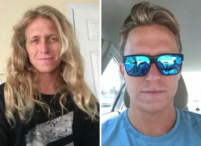 Me he dejado crecer el pelo durante 4 años para donarlo. Finalmente lo corté y me siento como un hombre nuevo