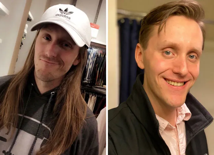 Me siento seguro de mí mismo y me corto el pelo por primera vez en 15 años