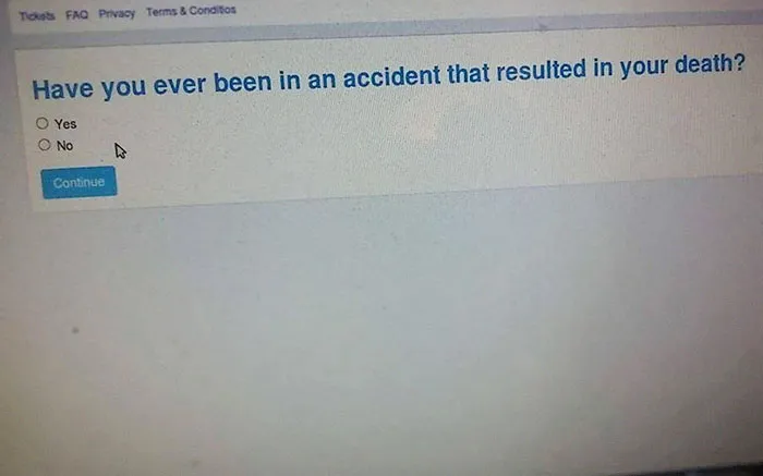 Ah Yes, I Must Be A Zombie To Be Filling Out This Insurance Application