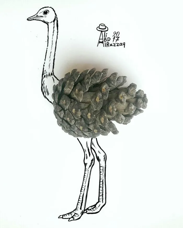 My 40 Interactive Illustrations That Incorporate Everyday Items