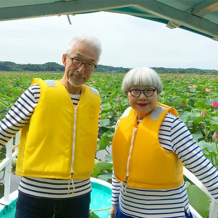 The Perfect Match: Japanese Couple Married For 41 Years Wear Matching Outfits Every Day (30 New Pics)