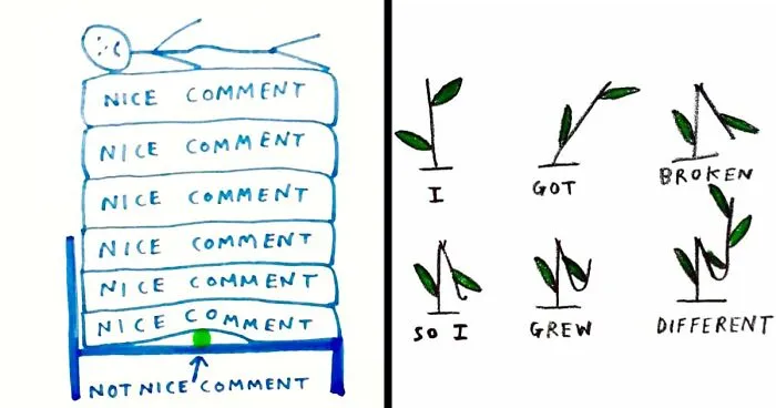 30 Illustrations About Mental Health That Seem To Comfort Many By "Constant Bagel Therapy"