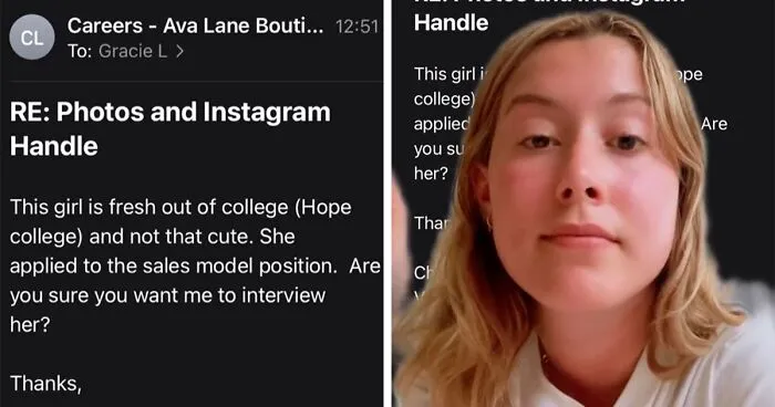 Woman Receives An Accidental Email From Her Potential Employer Calling Her ‘Not That Cute’