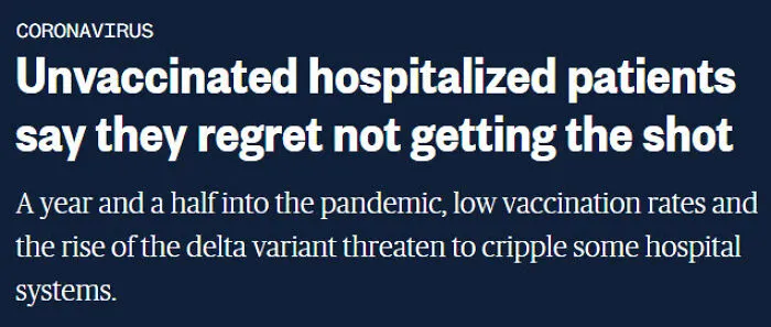 29 Times Anti-Vaxxers Made Headlines For Regretting Not Getting The Vaccine While They Still Could