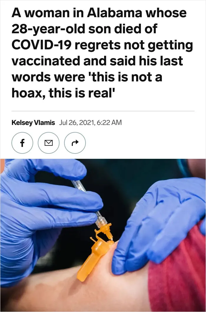 29 Times Anti-Vaxxers Made Headlines For Regretting Not Getting The Vaccine While They Still Could