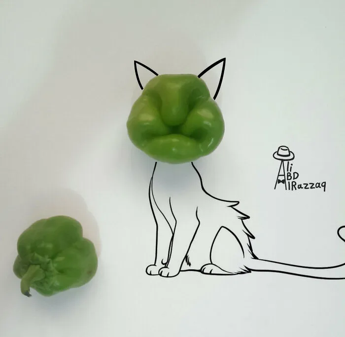 My 40 Interactive Illustrations That Incorporate Everyday Items
