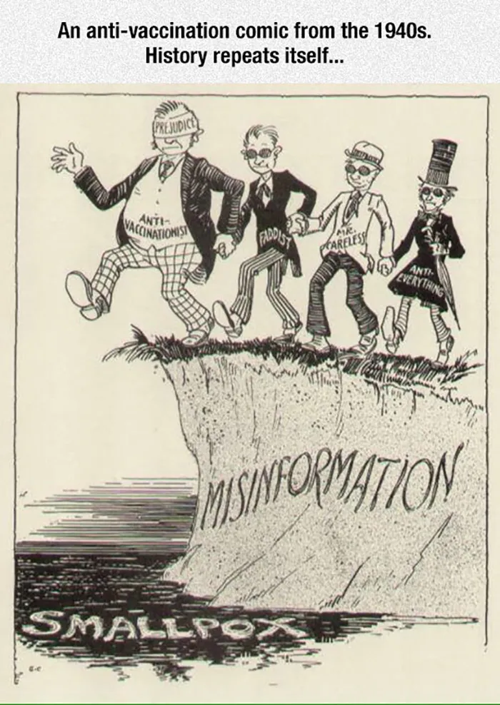 Anti-Vac Comic From The 1940s. Stupidity Is Timeless.