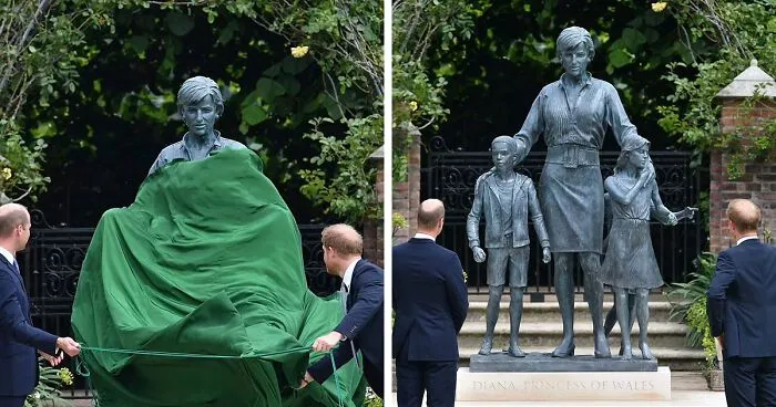 On Princess Diana’s 60th Birthday, Her Sons Prince Harry And Prince William Honored Their Mother By Unveiling Her Statue Despite Tensions Between Them