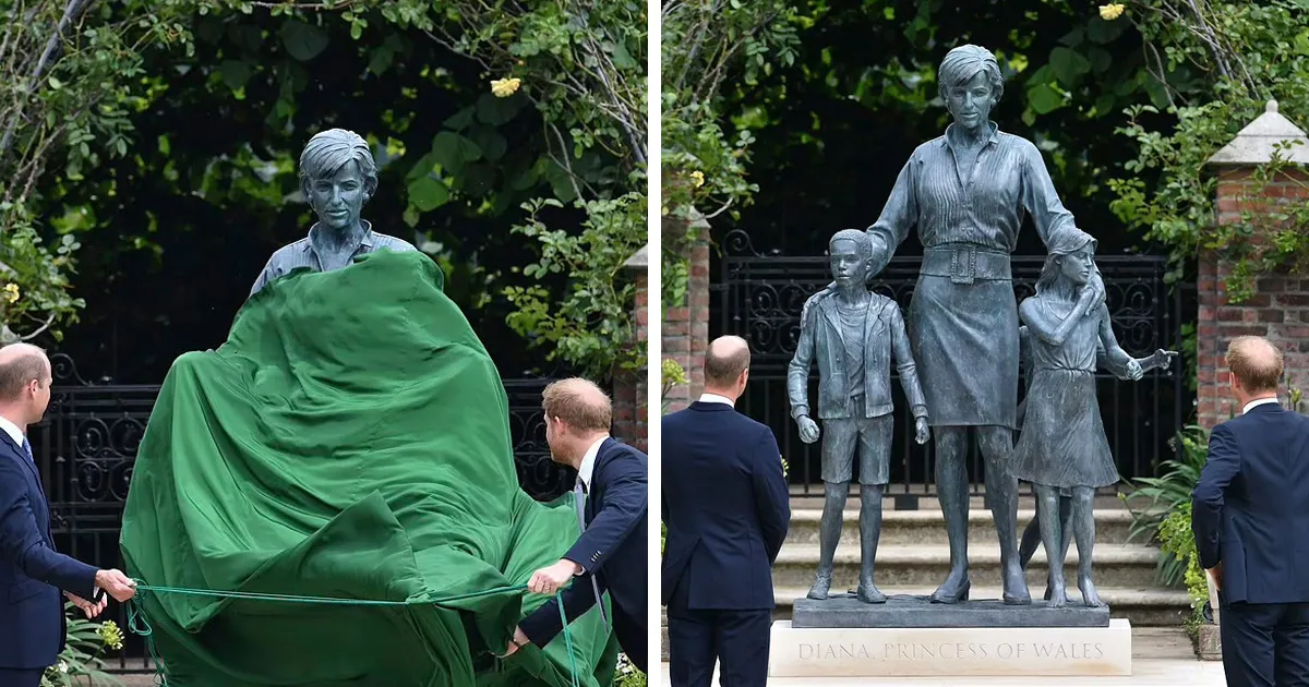 En el 60º cumpleaños de la princesa Diana, sus hijos el Príncipe Harry y el Príncipe William honraron a su madre inaugurando su estatua a pesar de las tensiones entre ellos