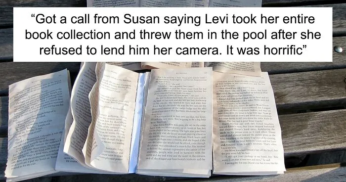 Step-Son Destroys Step-Sister’s Book Collection, Expects No Punishment, But This Dad’s Having None Of His Shenanigans