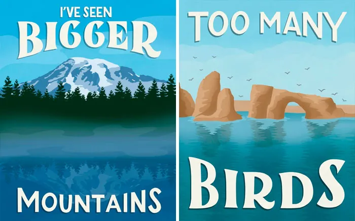 Artist Can't Believe Some Tourists Actually Leave One-Star Reviews For National Parks, Decides To Illustrate Them (New Pics)
