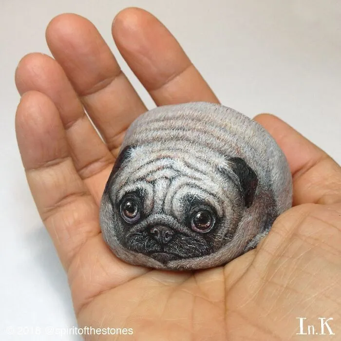 I Paint 3D Miniature Animals On Stones To Reflect Their Character And Spirit (30 Pics)