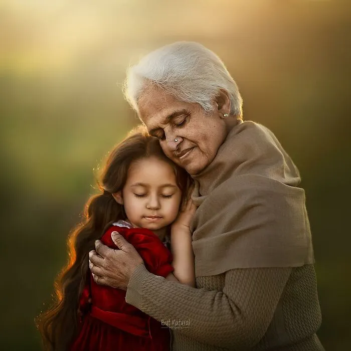 Retrato a abuelos con sus nietos porque nadie nunca me fotografió con los míos (27 imágenes)