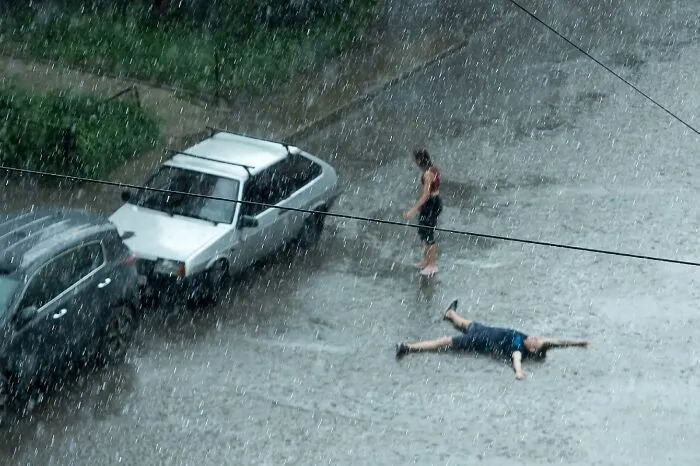 Después del calor de 40°C, finalmente comenzó a llover