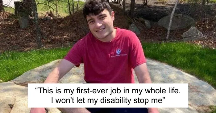 Disabled Man With 22Q Syndrome Who Landed His First-Ever Job Goes Viral On Twitter