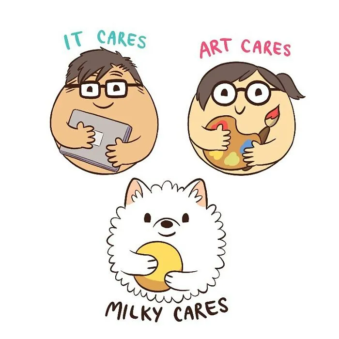 Artist Shares Her Everyday Life With An IT Guy And Their Dog In 30 Adorable Comics (New Pics)