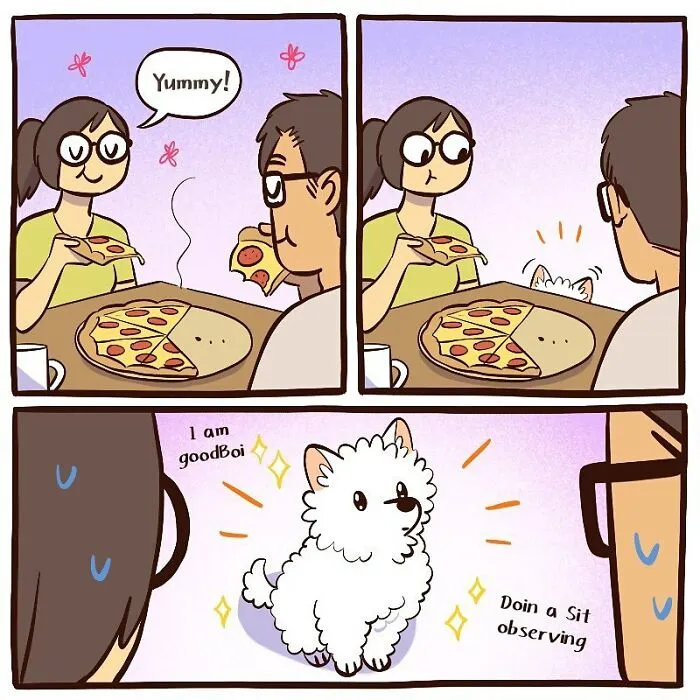 Artist Shares Her Everyday Life With An IT Guy And Their Dog In 30 Adorable Comics (New Pics)