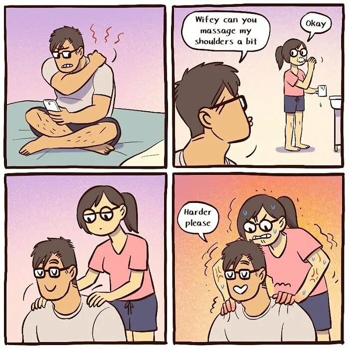 Artist Shares Her Everyday Life With An IT Guy And Their Dog In 30 Adorable Comics (New Pics)