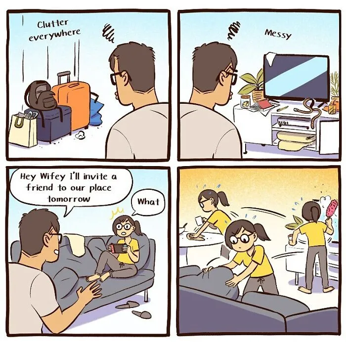 Artist Shares Her Everyday Life With An IT Guy And Their Dog In 30 Adorable Comics (New Pics)