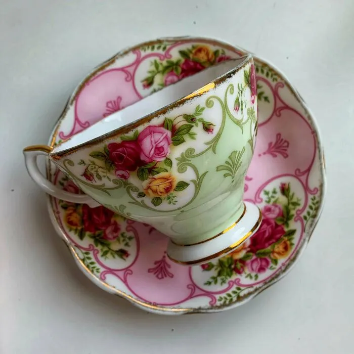 Last Summer I Found 2 China Teacups, And Last Night I Found The Matching Saucers In A Different City!
