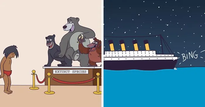 I Tried To Imagine How These Famous Characters Would Be Affected By Ecological Disasters (20 Pics)