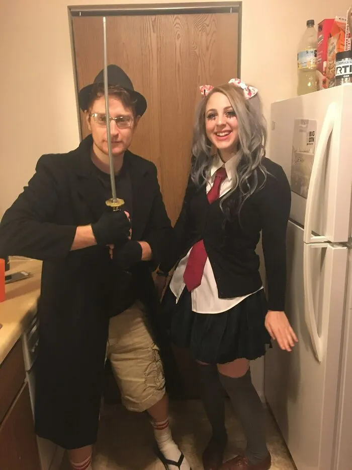 Mi novio y yo nos disfrazamos de un neckbeard y su waifu para Halloween
