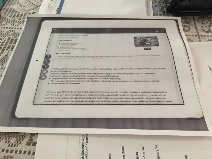 My Mom Photocopies Recipes Off Of Her iPad