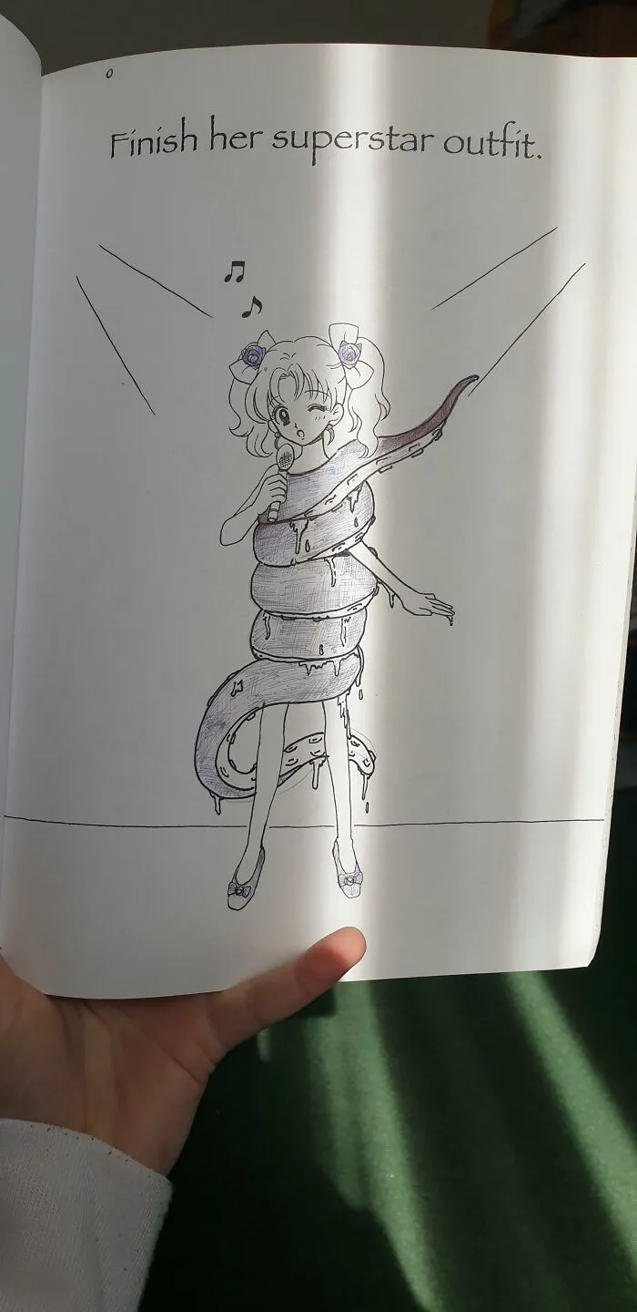 Found My Friends' Manga Drawing Book. I Had Fun