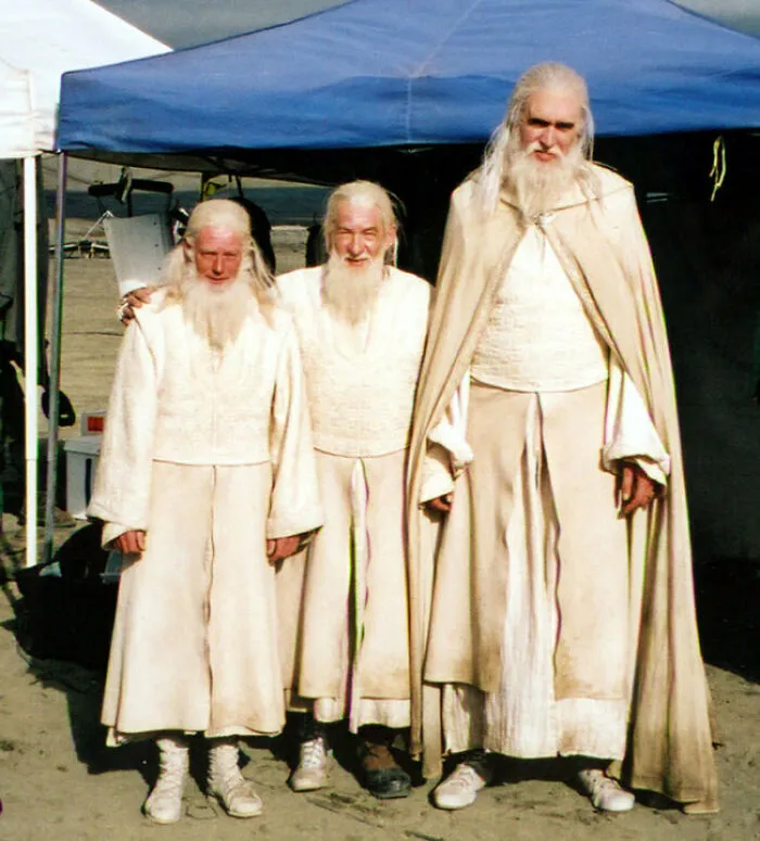 Sir Ian McKellen, Along With His Stunt And Riding Doubles